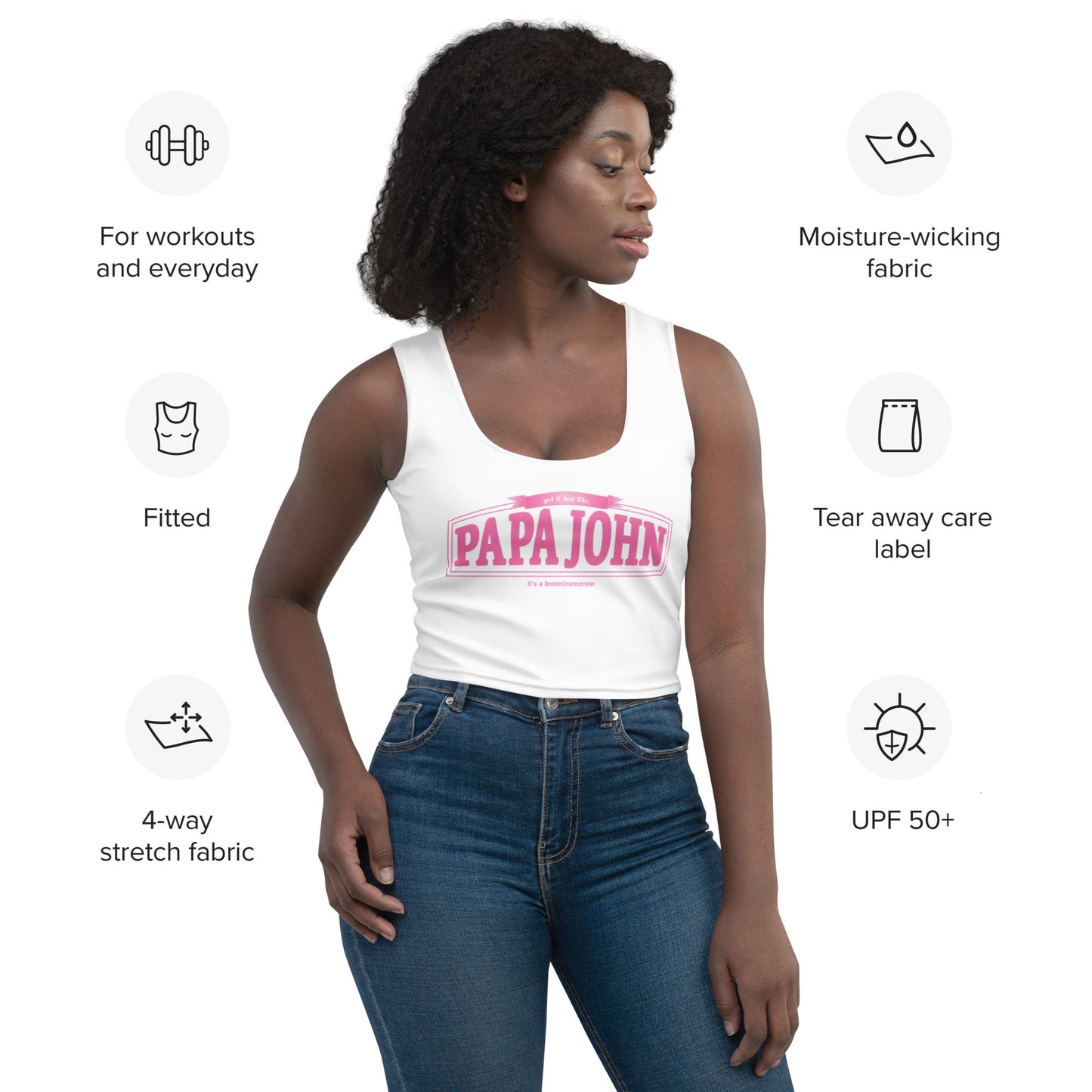 Chappell Roan Papa John Crop Top